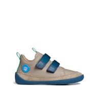 Affenzahn SNEAKER LEATHER BUDDY OCTOPUS Beige Dětské barefoot tenisky - 24