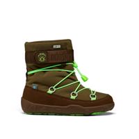 Affenzahn SNOWY WITTY VEGAN SNOWBOOT FROG Green Brown | Dětské zimní zateplené barefoot boty - 27