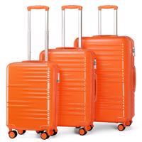 British Traveller set 3 kufrů - 36L, 72L, 111L - oranžový