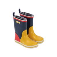 BUNDGAARD CLASSIC RUBBER BOOT Navy Multi Print | Dětské barefoot holínky - 31