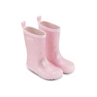 BUNDGAARD CLASSIC RUBBER BOOT Rose Sparkle | Dětské barefoot holínky - 32