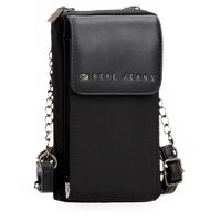 Crossbody peněženka s kapsou na mobil Pepe Jeans Morgan - černá