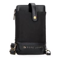 Crossbody taška na mobil s peněženkou Pepe Jeans Morgan - černá