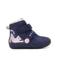 D.D.STEP W070-42110 ZIMNÍ KOTNÍKOVÉ BOTY Bermuda Blue | Dětské zimní zateplené barefoot boty - 20