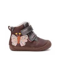 D.D.STEP W070-42522A ZIMNÍ KOTNÍKOVÉ BOTY Chocolate | Dětské zimní zateplené barefoot boty - 20