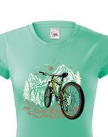 Dámské tričko Mountain bike - tričko pro milovníky cyklistiky