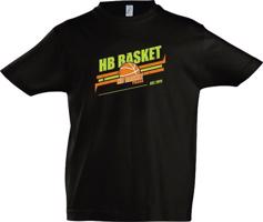 Dětské černé tričko HB Basket - est. 2011