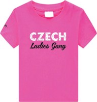 Dětské růžové tričko LG - Czech Gang