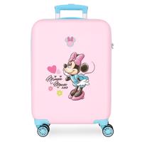 Dětský kufr ABS na kolečkách Disney Minnie Mouse 55 cm - 34L - růžová