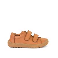 FRODDO TENISKY LEATHER D-VELCRO II Cognac Dětské barefoot tenisky - 23