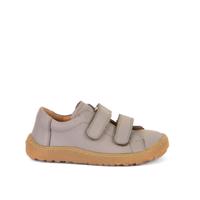 FRODDO TENISKY LEATHER D-VELCRO II Light Grey Dětské barefoot tenisky - 23