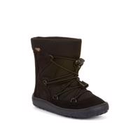 FRODDO TEX TRACK WOOL Black | Dětské zimní zateplené barefoot boty - 25