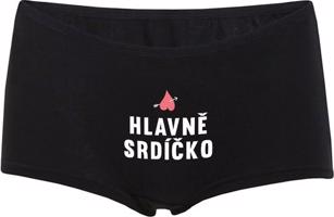 Kalhotky černé JL10 - Hlavně srdíčko