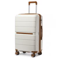 KONO British Traveller kabinové zavazadlo polypropylen - béžová - 36L