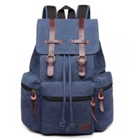 KONO plátěný outdoorový batoh - navy - 18L