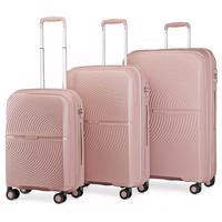 KONO travel set kufrů polypropylén - 40L, 68L, 97L - nude