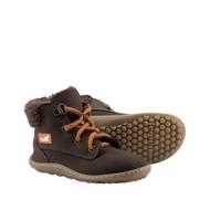 LEGUANITO NICEBARE Brown Dětské zateplené barefoot boty - 23