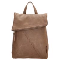 Micmacbags dámský kožený batoh Marrakech - taupe - 8L