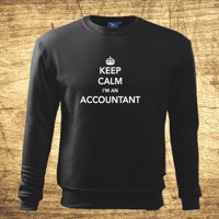 Mikina s motívom Keep calm, I´m an accountant