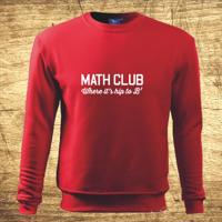 Mikina s motívom Math club