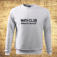 Mikina s motívom Math club