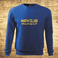 Mikina s motívom Math club