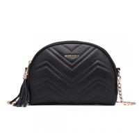 Miss Lulu dámská elegantní crossbody kabelka LB2236 - černá