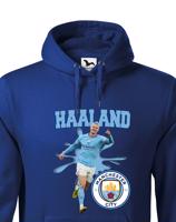 Pánská mikina s potiskem hráče Erling Braut Haaland - Manchester city - ideální pro fanoušky Haalanda