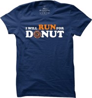 Pánské běžecké tričko I will run for Donut