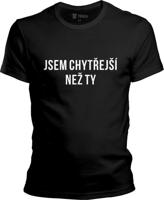 Pánské černé tričko ČSC - Jsem chytřejší než ty