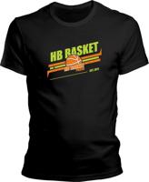 Pánské černé tričko HB Basket - est. 2011