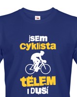 Pánské tričko pro cyklisty Cyklista tělem i duší - s dopravou za 46 Kč