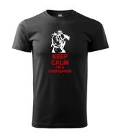 Pánské tričko pro hasiče Keep Calm Im a firefighter