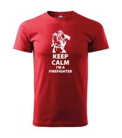 Pánské tričko pro hasiče Keep Calm Im a firefighter