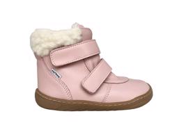 PEGRES ZIMNÍ SKINNY SBF42 Růžová | Dětské zimní zateplené barefoot boty - 22