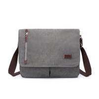 Plátěná crossbody taška Kono - šedá