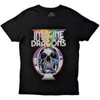 RockOff Imagine Dragons unisex tričko : SKULL - černá Velikost: L