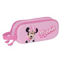 Safta Disney 3D MINNIE MOUSE dvoukomorový penál - růžový