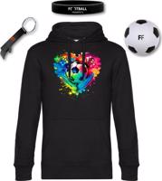 Set Football Fanatics - Unisex černá mikina Love Football