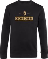 Unisex černý crewneck FK Čechie Dubeč - Když vyběhnou na hřiště