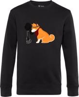 Unisex černý crewneck Klárka - Shiba