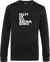 Unisex čierna mikina UK - FCLTY OF SCL ECNM SCNCS