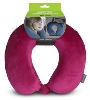 WORLDPACK TRAVEL PILLOW cestovní polštář z paměťové pěny - fuchsiový