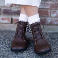 Xero Shoes BRECKENRIDGE Brown | Dámské barefoot kotníkové boty - 36